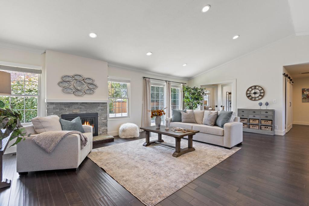 Living room inside 1816 Camino Estrada of Concord, California