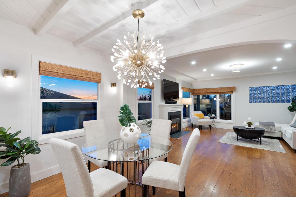 Dining room area inside 4216 Lincoln Avenue in Oakland, California